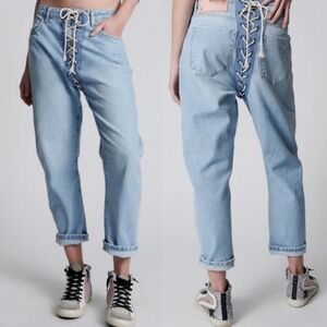 NWT One Teaspoon Best Blue Laced Bandits Relaxed Jean Size 31